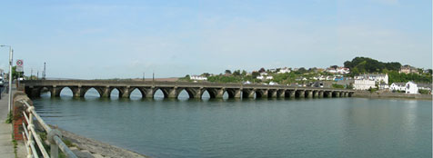 The medieval Longbridge in Bideford